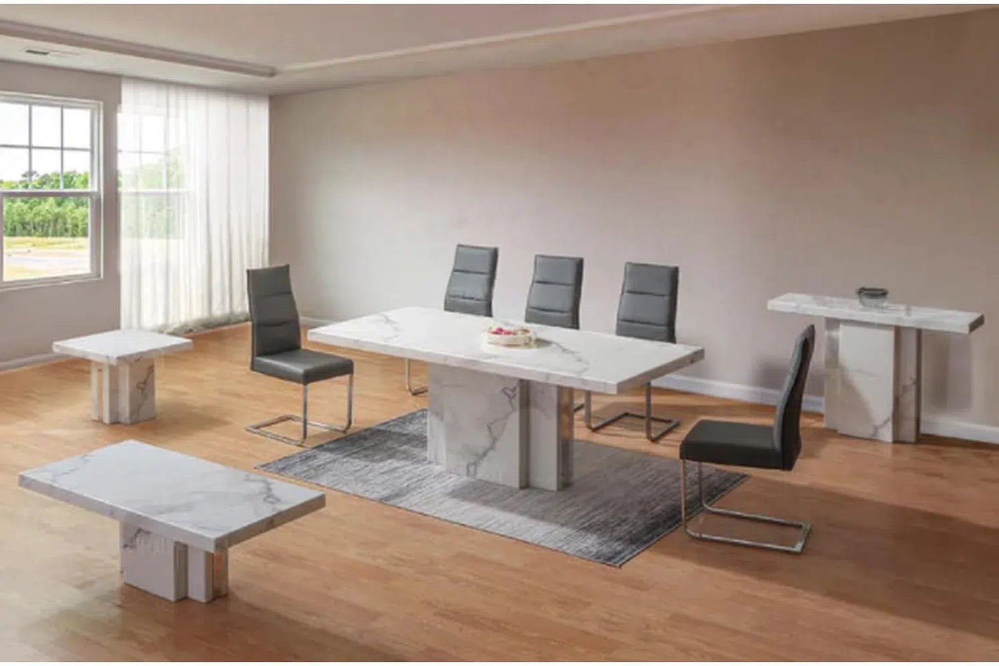 Albert Marble Lamp Table - Perth Furniture Outlet