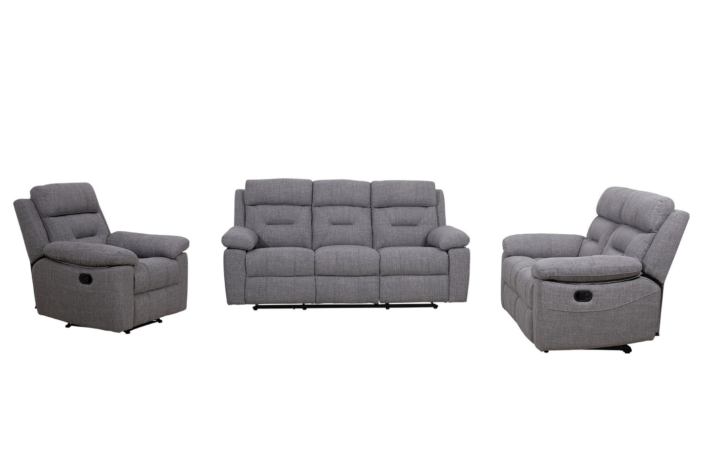 Cornish 3PC Fabric Recliner Suite - Perth Furniture Outlet