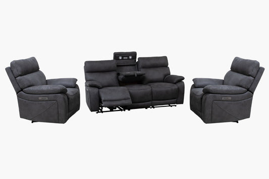 Kaur 3PC Electric Recliner Lounge Suite