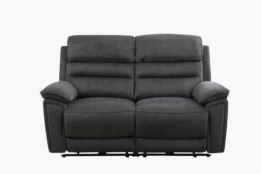 Kai electric 2-seater electric recliner, charcoal/slate colour